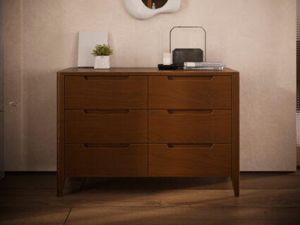 Комод Rivi Ruby 6 Дымчатый темный дуб 1555