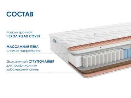 Матрас Димакс Relmas Solid 3Zone 25