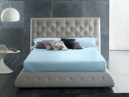 Простыня Primavelle на резинке Satin Luxe (голубая) 499